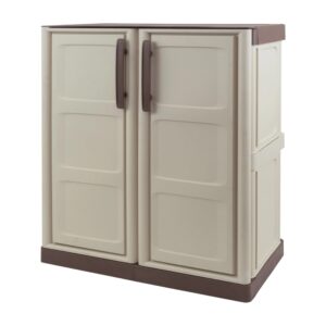 Armoire de Rangement Basse 2 Portes Polypropylène Recyclé - ARTPLAST