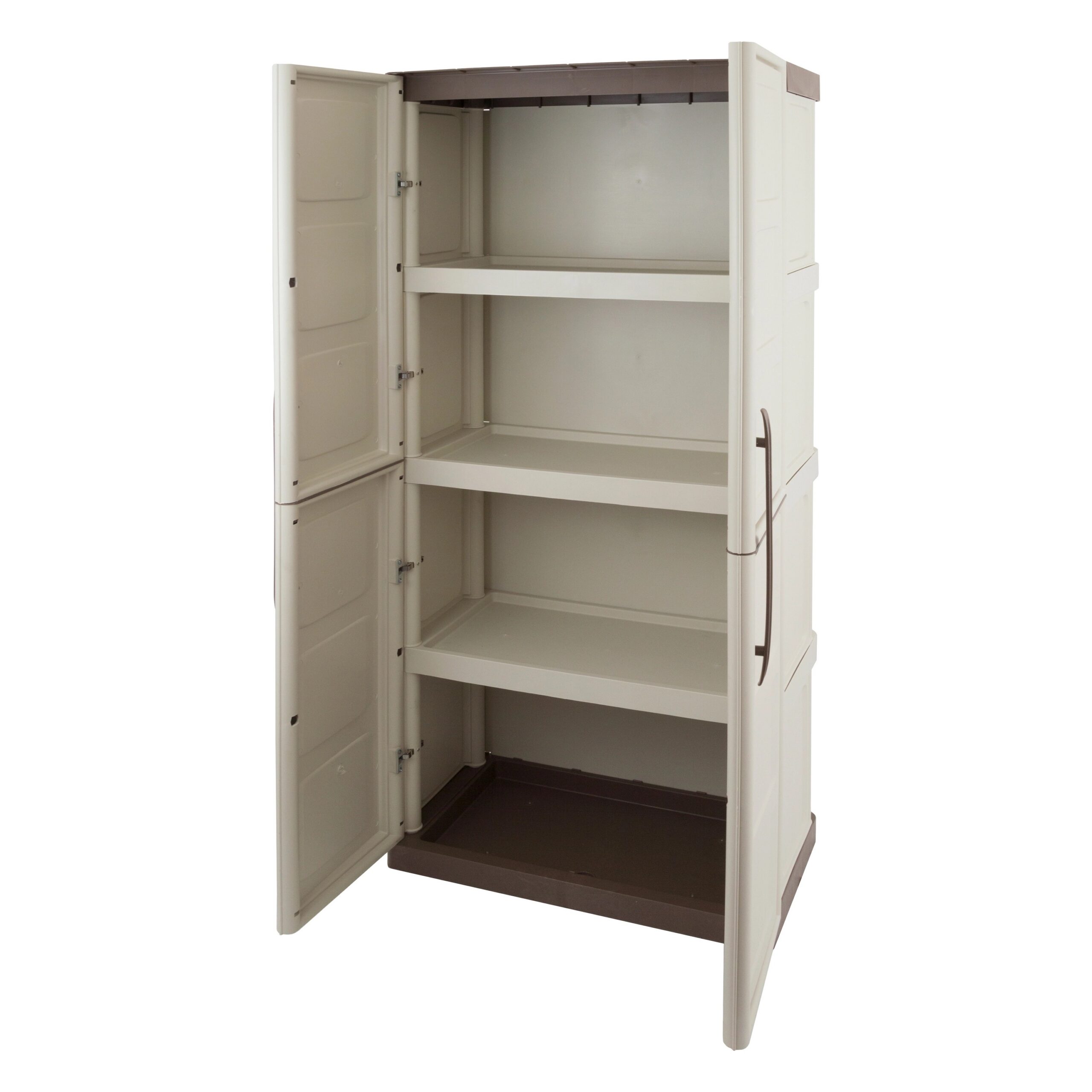Armoire de Rangement Haute - 2 Portes - 3 Étagères supportant 30kg - Polypropylène Recyclé - ARTPLAST – Image 2