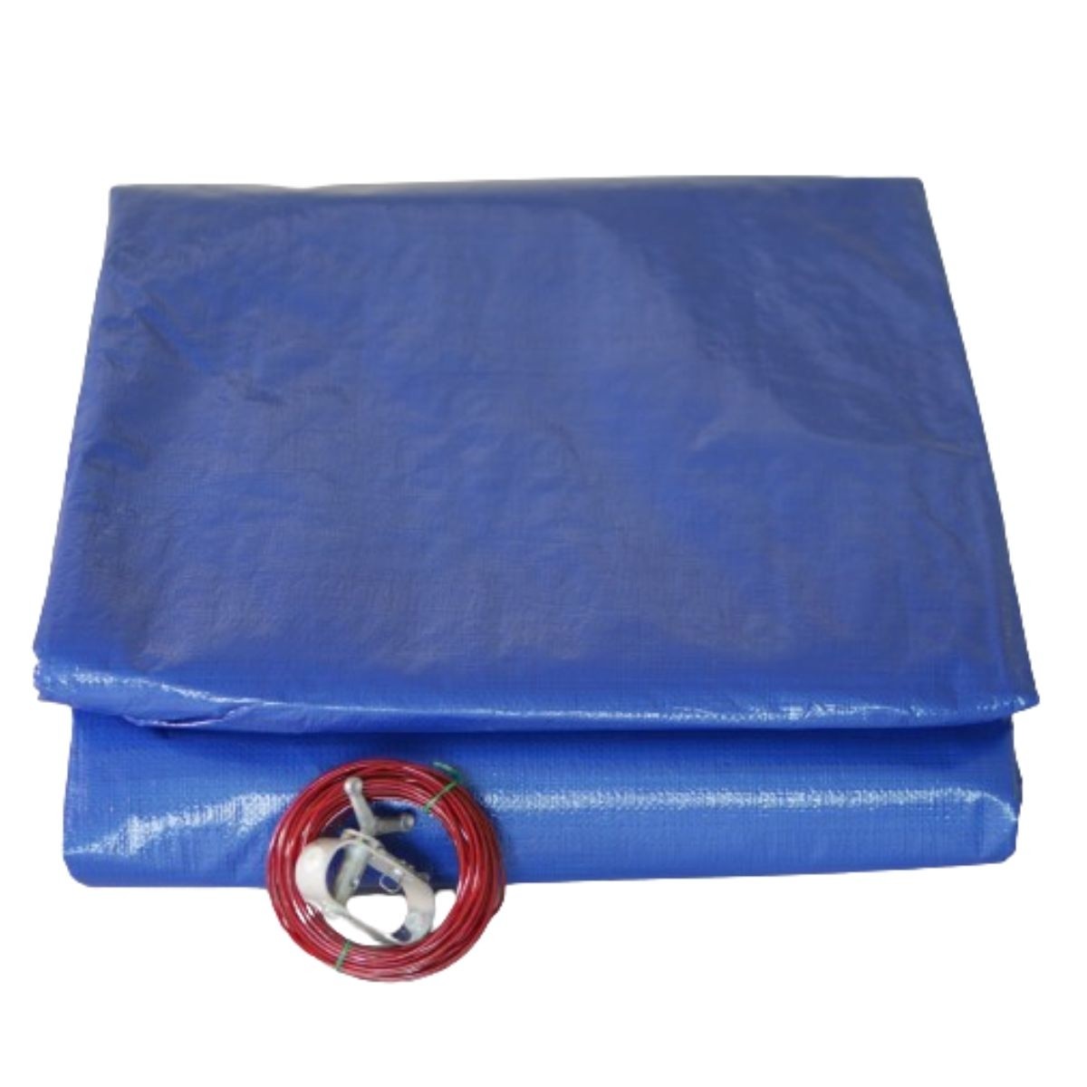 Bâche Piscine Ronde 420 cm Anti-UV 140g/m² Filet d'Écoulement TECPLAST – Image 6
