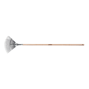 Balai à gazon réglable acier galvanisé manche bois 21 dents VITO