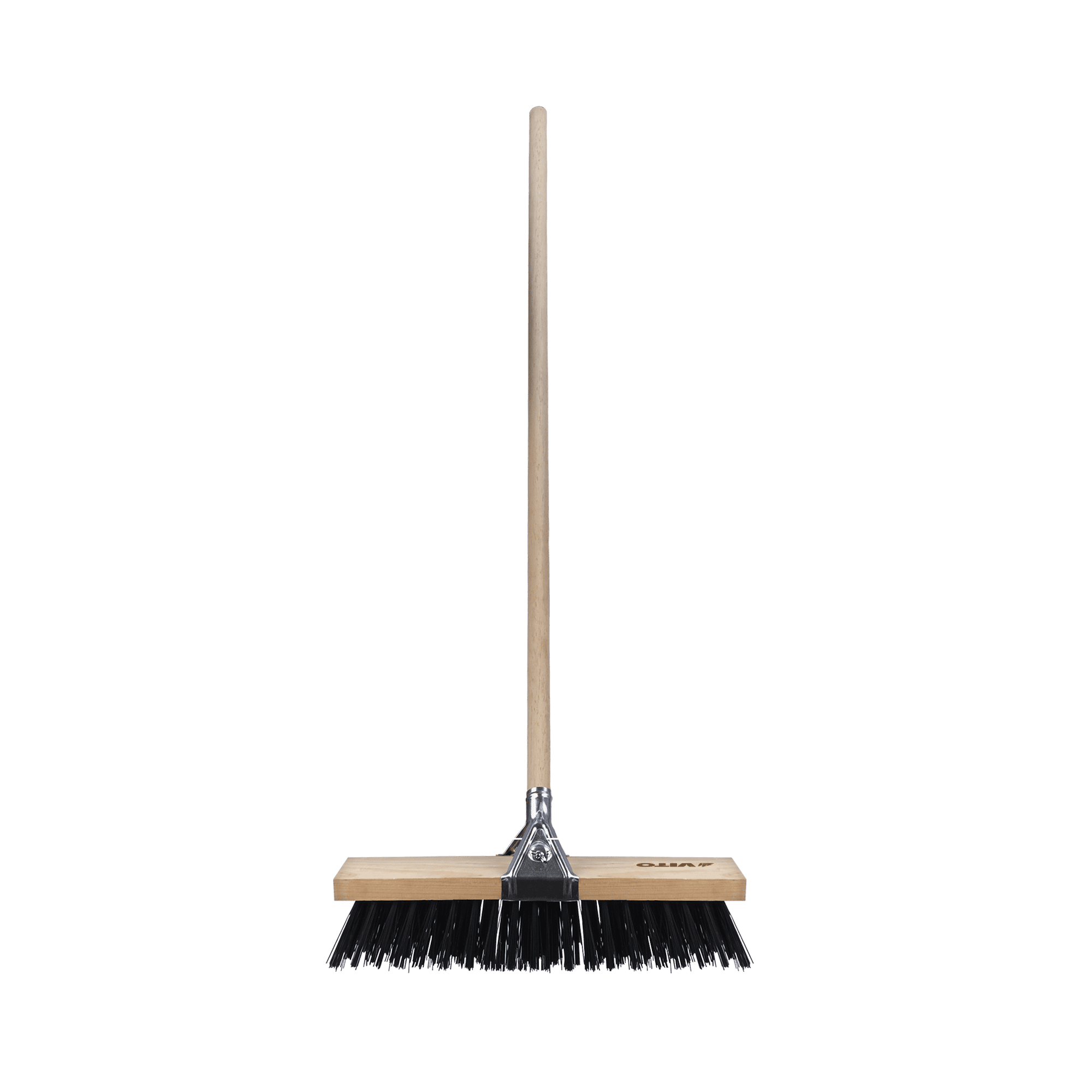 Balai brosse-fils d'extérieur 50 cm manche 1,20 m bois pin métal galvanisé VITO