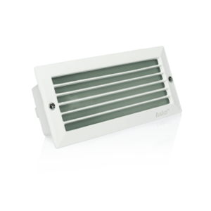 Balise encastrable grille noire 230x90x85mm IP54 ASLO
