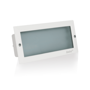Balise encastrable LED 9W 5000K noire 230x90mm IP54 ASLO