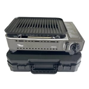 Barbecue à gaz portable 1780W - Allumage Piezo + Grille anti-graisse - ALPEN CAMPING
