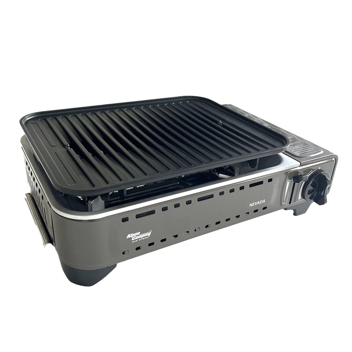 Barbecue à gaz portable 1780W - Allumage Piezo + Grille anti-graisse - ALPEN CAMPING – Image 5