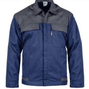 Blouson de travail Bleu marine/Gris Taille XXL Polyester/Coton 4 poches fermeture éclair VITO