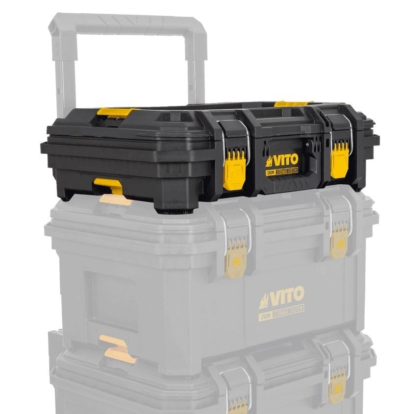 Servante d'atelier modulable 3 éléments 111 L 139 kg Roues Ø 200 mm VITO – Image 7