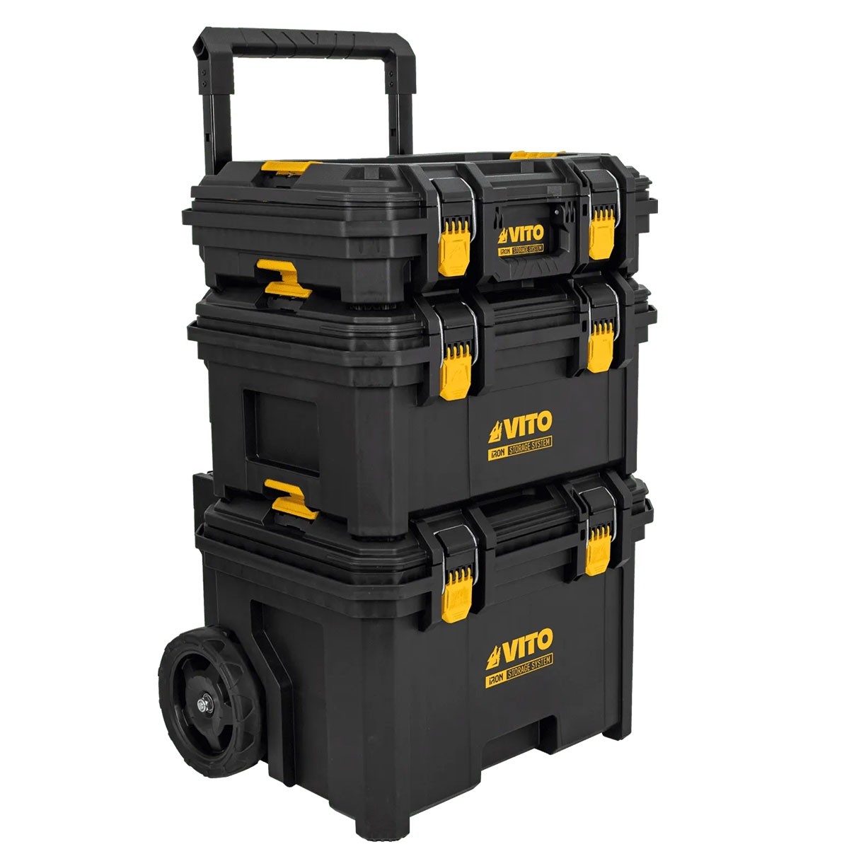 Servante d'atelier modulable 3 éléments 111 L 139 kg Roues Ø 200 mm VITO