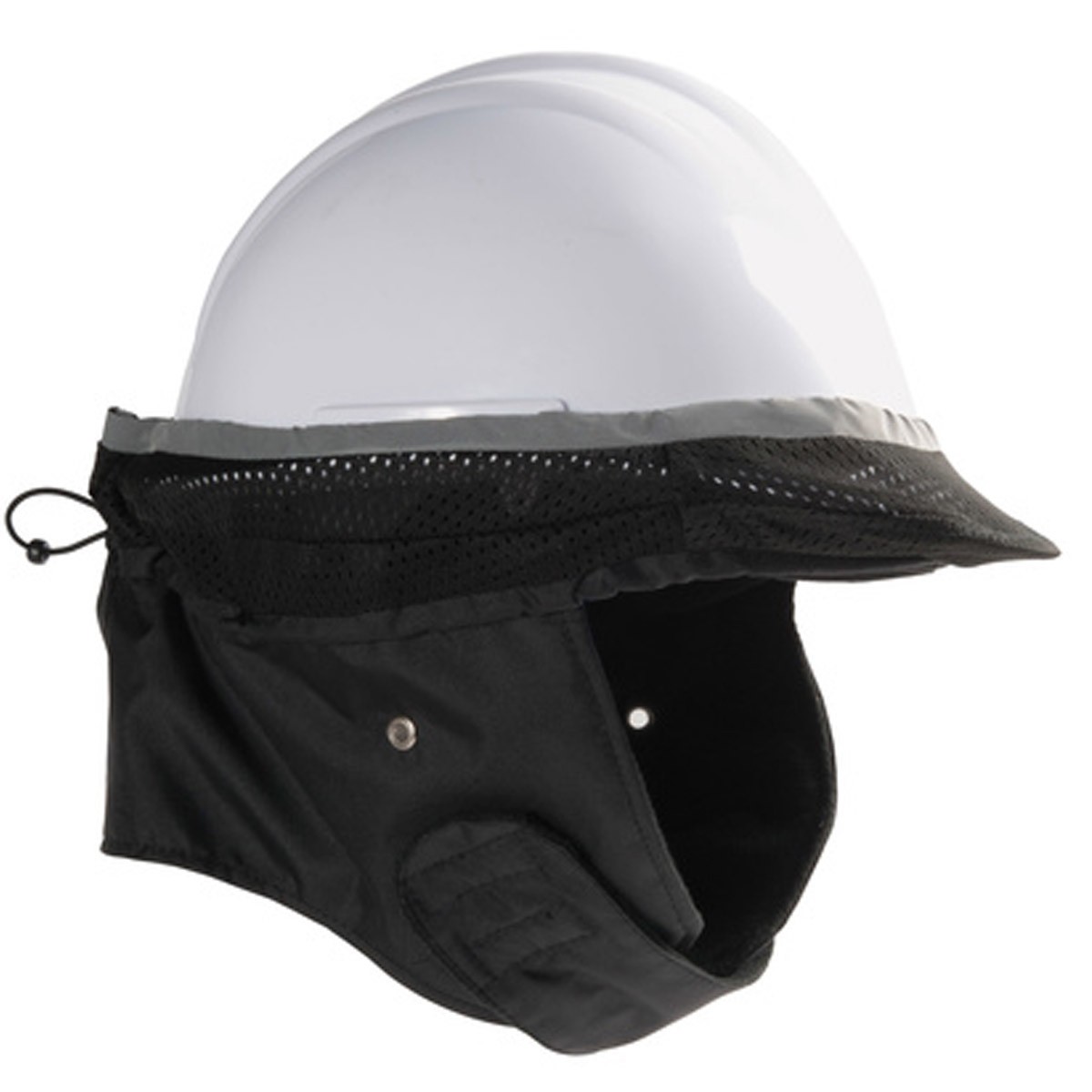 Bonnet Coiffe Anti Froid pour Casque de Chantier - Intérieur Polyester Polaire Attache Réglable Protège-Oreilles - SINGER