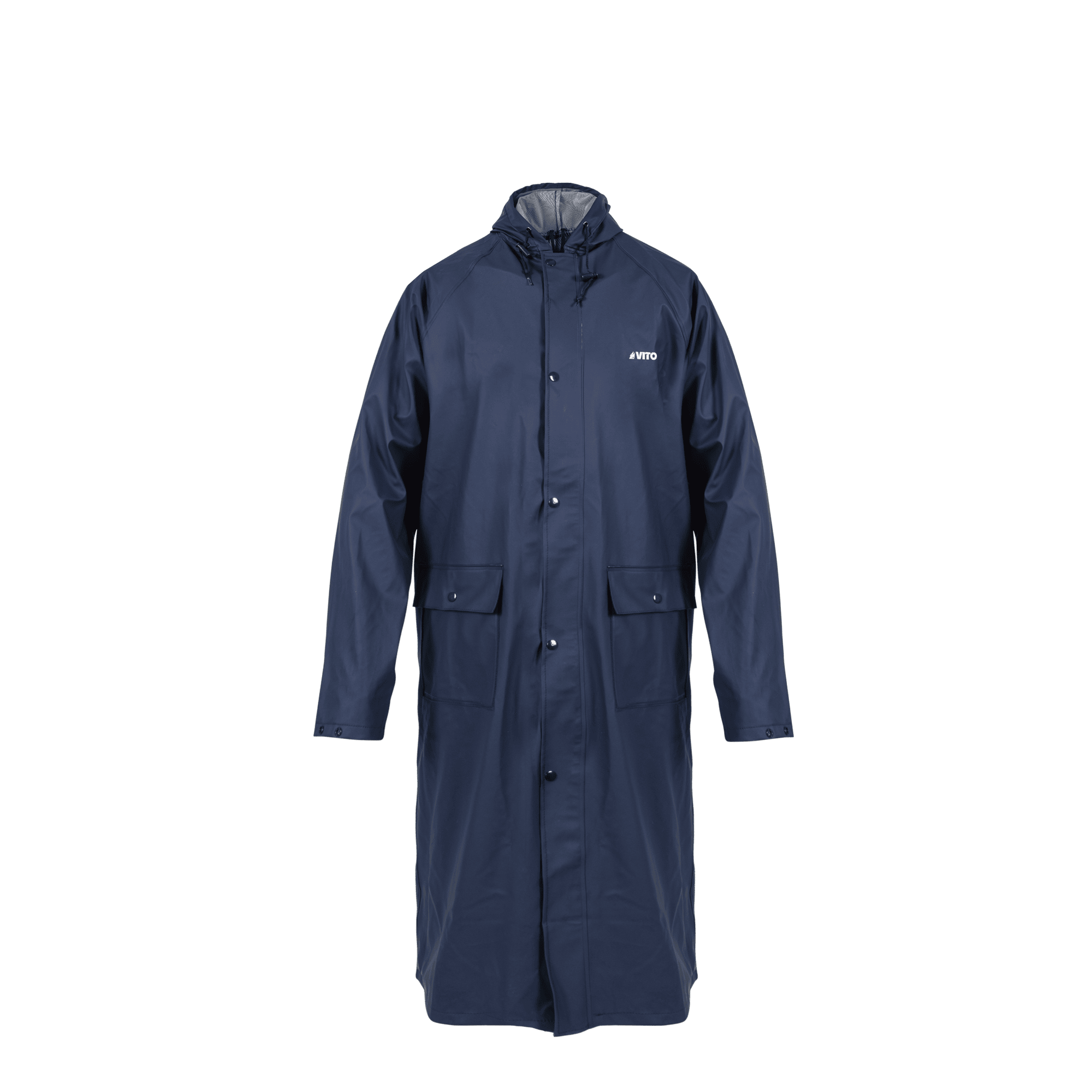 Cape de pluie bleue - Taille XXL - 60% PVC 30% Polyester 10% PU - EN340 - Cat.I - VITO