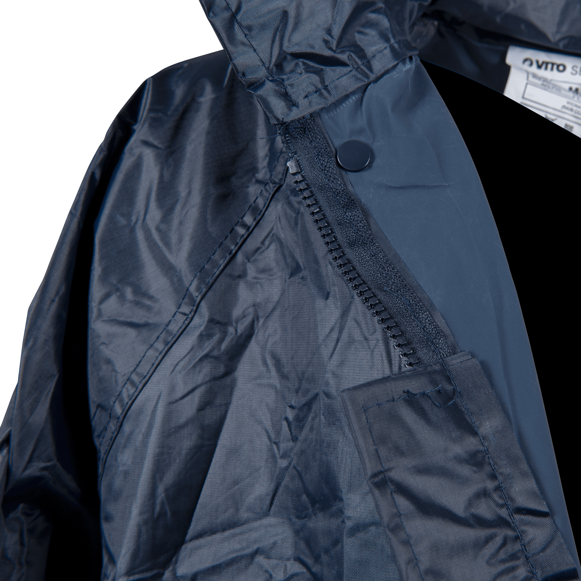 Cape de pluie en nylon bleu - Taille M - Cat.I - 60% polyester 40% Coton - VITO – Image 3