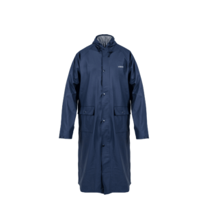 Cape de pluie - L - Bleue - 100% PU - Imperméable - Coutures scellées - Capuche ajustable - VITO