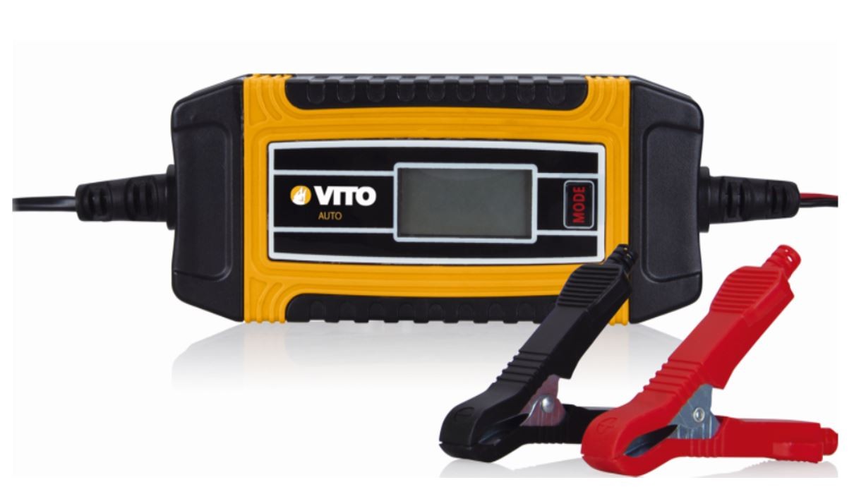Chargeur de Batterie Intelligent Auto-Moto Numérique 6/12V 14-140Ah Protection IP65 VITO AUTO