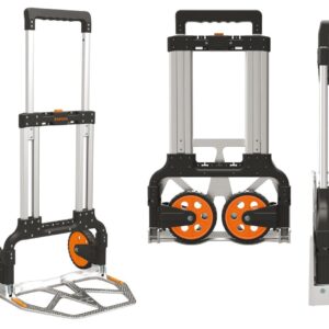 Chariot de manutention diable pliable 125kg Aluminium surface d'appui 48x35cm BRIXO