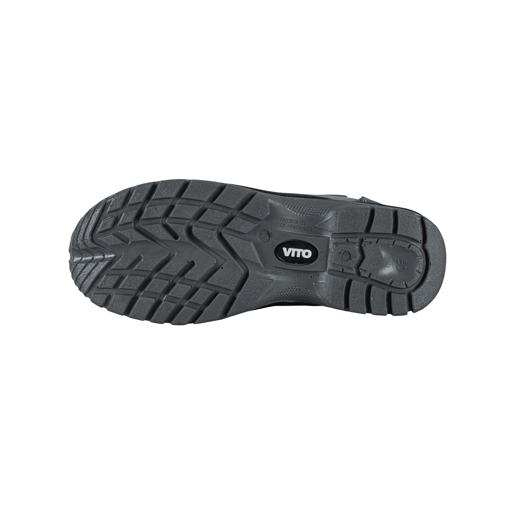 Chaussure de sécurité haute Genes en cuir suédé S1P pointure 44 VITO – Image 5
