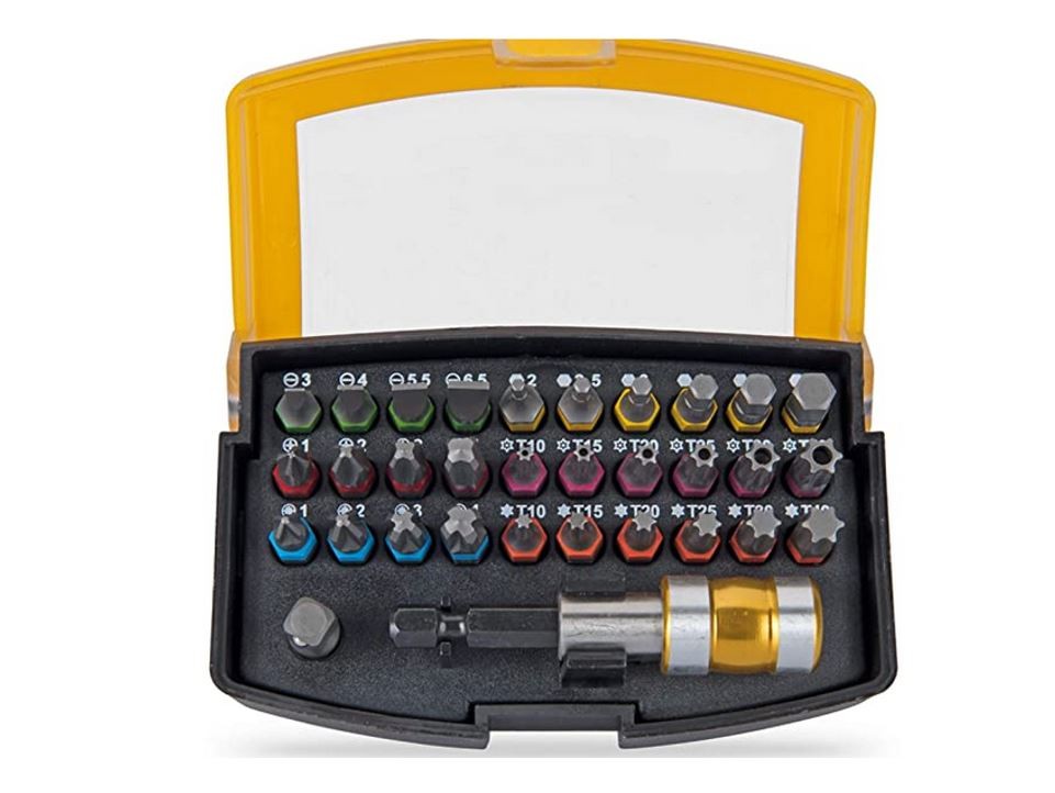 Coffret 32 Embouts de Vissage Acier Chrome Vanadium Haute Résistance avec Adaptateur Magnétique VITO PRO-POWER