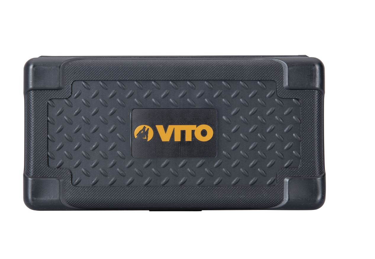 Coffret à douilles 46 pièces CRV 1/4 Chrome Vanadium Acier Inoxydable Haute Qualité VITO PRO-POWER – Image 2