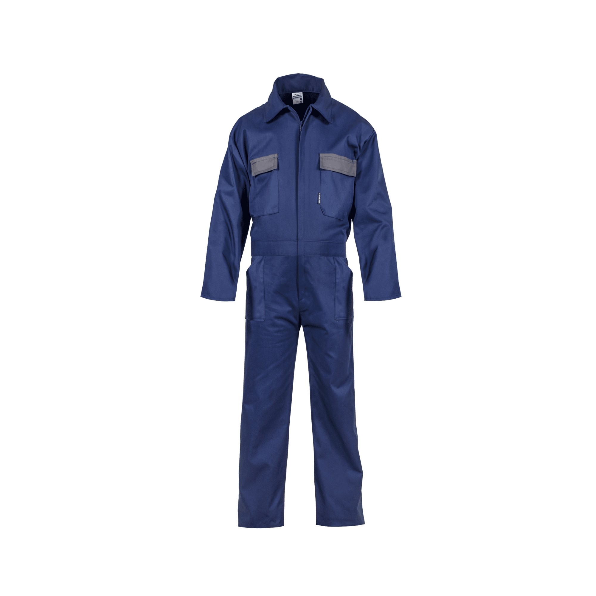 Combinaison de Travail 5 Poches Bleu Marine/Gris Taille XXXL Polyester/Coton VITO – Image 3