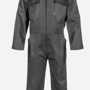 Combinaison de Travail 5 Poches Rabat Fermeture Éclair Demi-Ceinture Élastique XL Polyester/Coton VITO