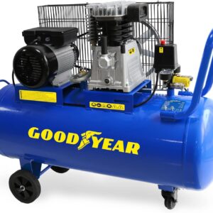 Compresseur à courroie 100L 10 bar 2 cylindres 2250W GOODYEAR