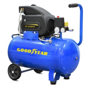 Compresseur d'air 50L 8 bar 2CV 210 L/min GOODYEAR