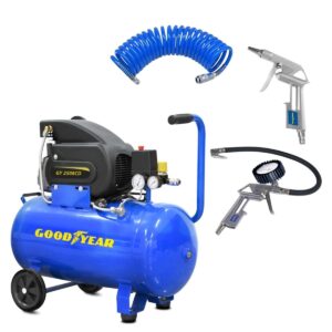 Compresseur d'air Silencieux 50L 8 bar 210 L/min GOODYEAR