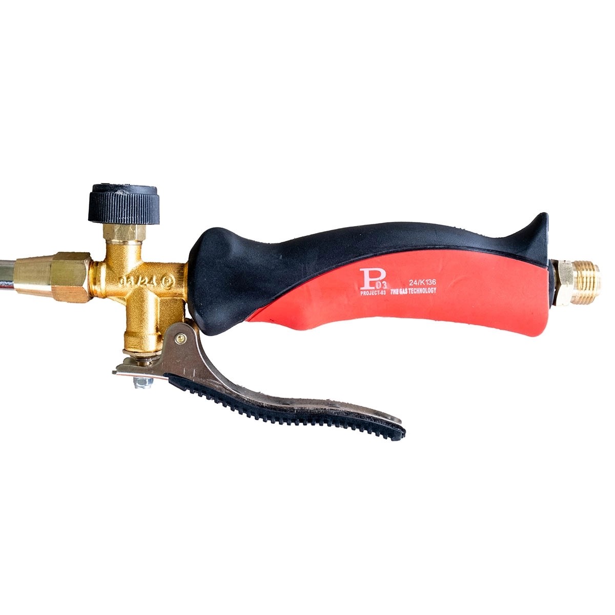 Désherbeur thermique Pro 2 brûleurs Ø60 mm Tuyau 5m Régulateur de pression 0-4.0 bar Chariot pour bouteille INTEC – Image 3