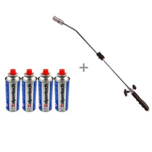 Désherbeur thermique piezo KZ Garden 80cm 1000-1200°C + 4 cartouches gaz - KZ GARDEN