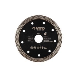Disque diamant céramique ultra fin 115 mm 22,23 mm 1,0 mm VITO