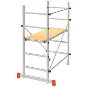 Echafaudage aluminium pliable pour Travaux intérieur / Extérieur Plateau 110 x 40 cm BRIXO