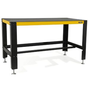 Établi de travail Professionnel Plateau 150 x 78cm 4 Pieds Réglables Charge Max 2000 kg ABS VITO