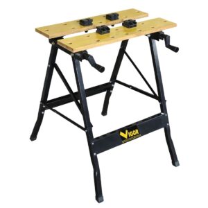 Établi pliable Multiposition Charge 150kg Acier Plateau MDF INTEC