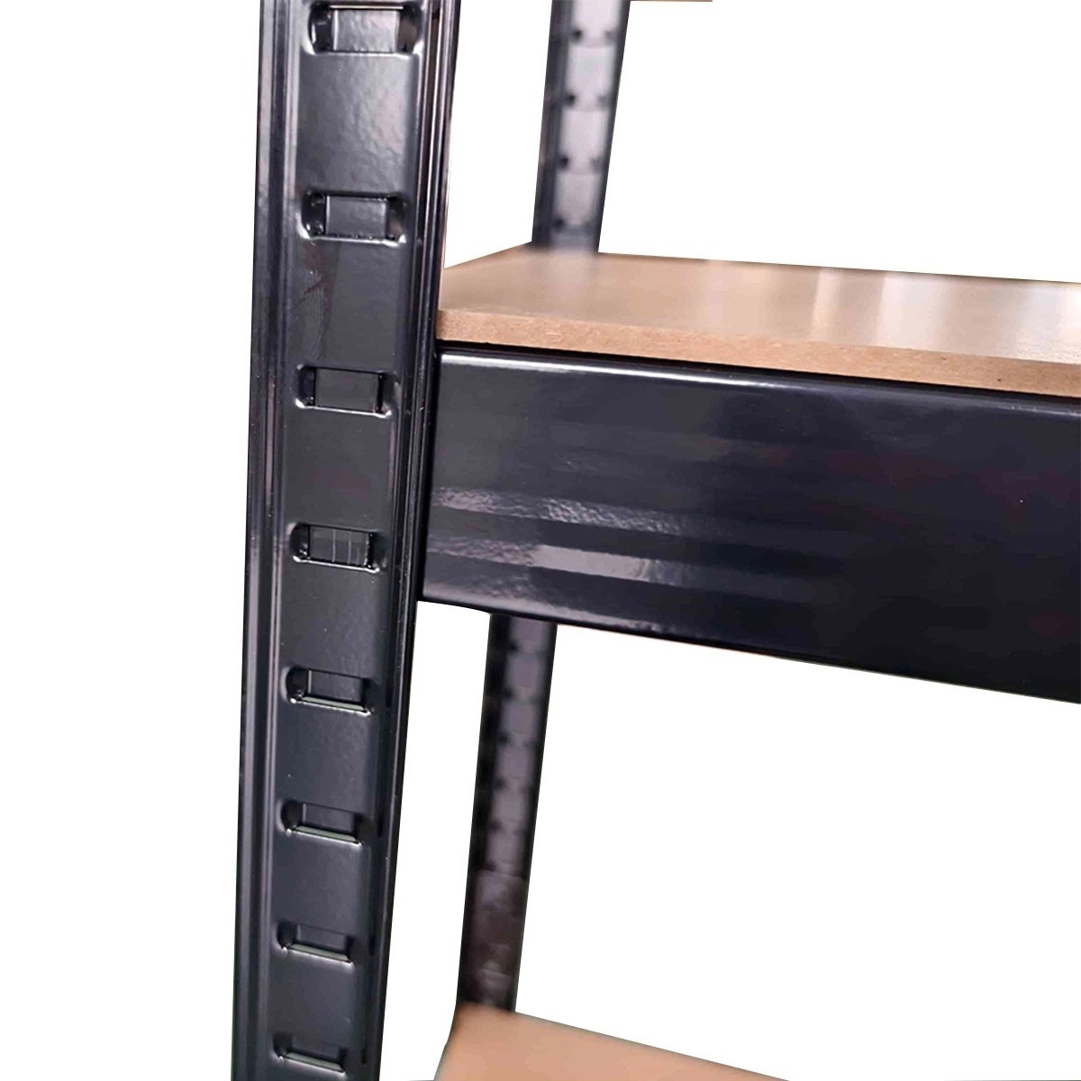 Étagère de Rangement - Métal Noir - 5 Plateaux Bois MDF supportant 1500kg - 90x40x180 cm - INTEC – Image 4