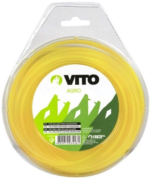 Fil nylon carré pour débroussailleuse 15m 3mm nylon VITO GARDEN