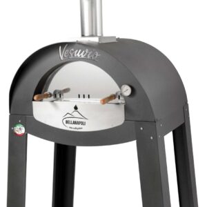 Four à pizza bois 4 pizzas 400°C en 15 min inoxydable VESUVIO BELLANAPOLI