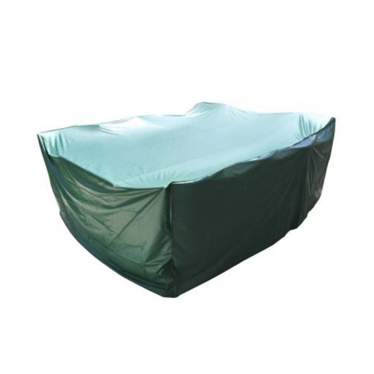 Housse de protection rectangle PVC vert 270x180x90 cm fermeture élastique haute résistance BRIXO