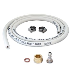 Kit Connexion Gaz Complet 6mm x 12mm Tuyau Souple 1.5m Adaptateur Tétine 20x150 Raccords PROWELTEK