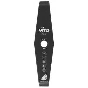Lame de coupe avec rebords courbés débroussailleuse 2 dents Tungstène Diam 310mm Alésage 25.4 VITO GARDEN