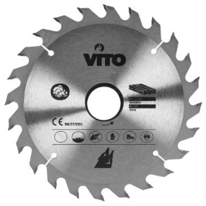 Lame scie circulaire bois 180mm 24 dents 10000 tr/min VITO PRO-POWER