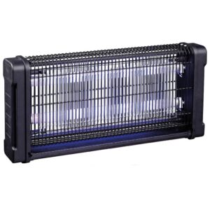 Lampe Anti-Moustique Néon UV 30W Intérieur/Extérieur Piège à Insectes 100m² Grille Haute Tension Anti-Mouches Insectes volants