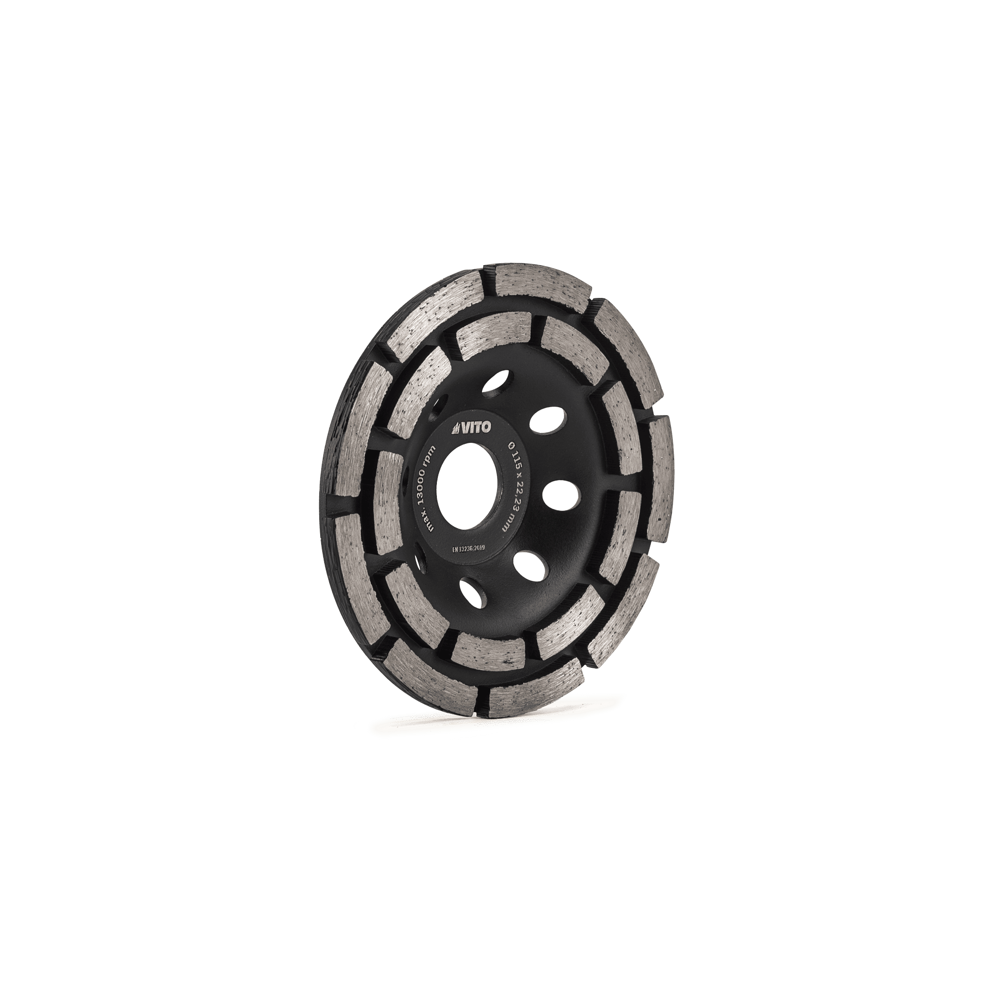Meule-boisseau diamantée à double rangée 125 mm 12200 tr/min VITO