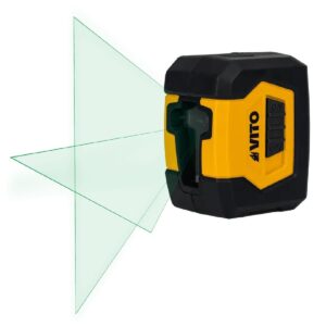 Niveau Laser de Poche 20m Précision ±0.5mm 2 Piles Incluses VITO