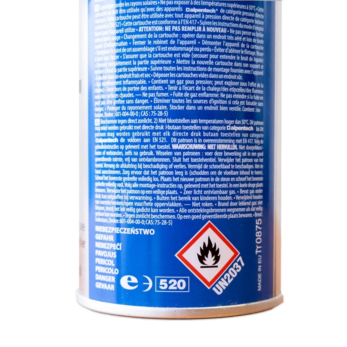 Pack de 16 Cartouches gaz butane 250g homologation TUV baïonnette encliquetable ALPENTECH – Image 5