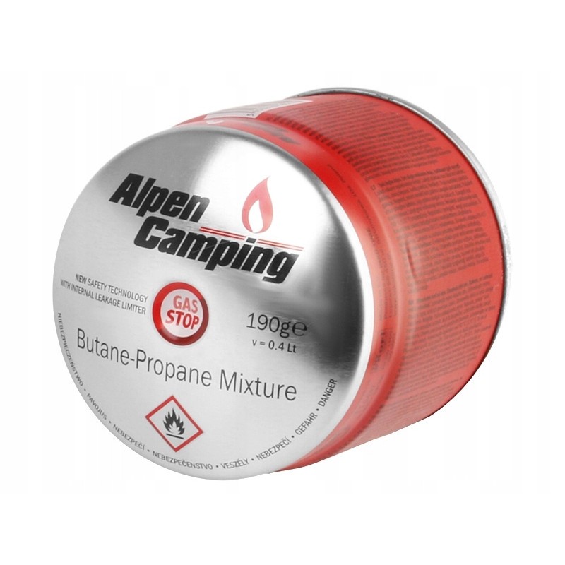 Pack de 36 Cartouches gaz 190g - Butane/Propane mix Système stop-gaz Type C200 - ALPENTECH – Image 2
