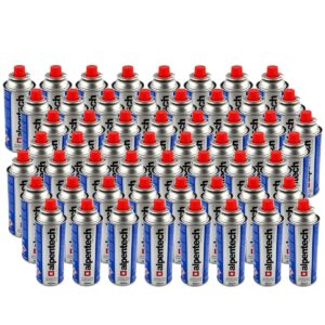Pack de 56 Cartouches gaz 250g butane Baïonnette encliquetable Homologation TUV ALPENTECH