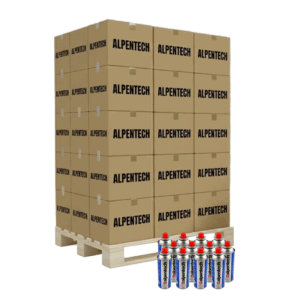 Palette de 1512 Cartouches de gaz 250g Butane - 54 cartons de 28 cartouches gaz -ALPENTECH