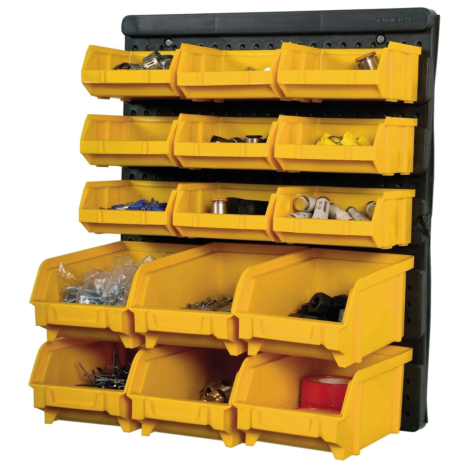 Panneau Porte Outils Mural 15 Bacs Amovibles Polypropylène Recyclé 32,3 x 1,7 x 38,5 cm ARTPLAST