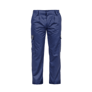 Pantalon de travail bleu marine / gris - Taille 40 - 100% Coton - 240 g/m² - VITO