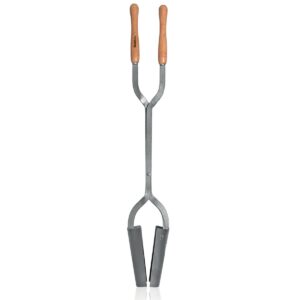 Pelle croisée 2 manches Acier trempé Manche bois 121.5 cm VITO