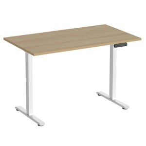 Bureau assis-debout électrique 2 moteurs silencieux 690-1150mm capacité 80 kg INTEC